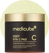 Medicube Deep Vita C Facial Pads, Vitamin C Toner Pads for Uneven Skin Tone, 500,000PPM of Vitamin Water & 3 Types of Vitamin, Hydrating & Resurfacing